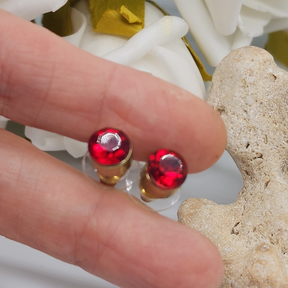 🔥10 for $30🔥 bundle SUPER DEAL Minimalist stusds Red Crystals Gold Silver
